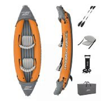 Надувная байдарка "Lite-Rapid X2" 321х88см, алюм.вёсла 218см, насос 62086, до 160кг